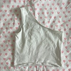 Brandy Melville Pink Heart Patterned Top
